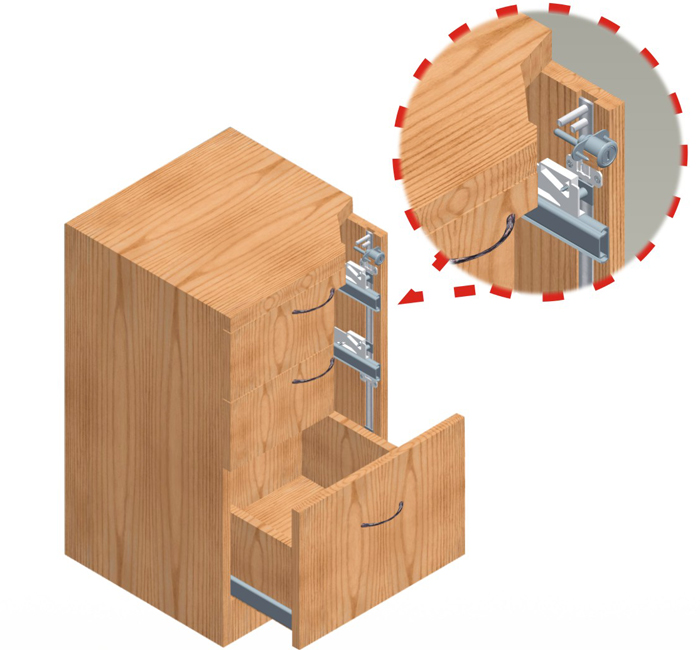 666-S1200(4D)-AT 连排锁组(防滑)